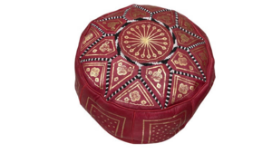 Moroccan Pouf Red rental Miami-Ft. Lauderdale, FL