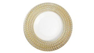 Charger - Gold Braided Rim Glass rental Miami-Ft. Lauderdale, FL