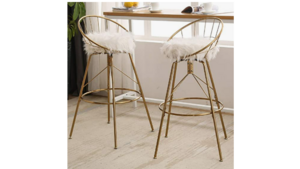 Klaus Swivel Stool - Gold rental Miami-Ft. Lauderdale, FL