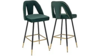 Lemare Velvet Stool - Green rental in Miami-Ft. Lauderdale, FL