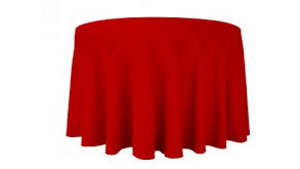 Polyester Linen 132"-Red rental Miami-Ft. Lauderdale, FL