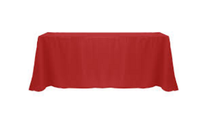 Polyester Linen 108x156"-Red rental Miami-Ft. Lauderdale, FL
