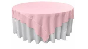 Polyester Linen 90x90"- Light Pink rental Miami-Ft. Lauderdale, FL