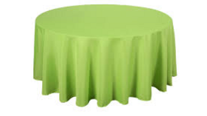 Polyester Linen 96"- Apple Green rental Miami-Ft. Lauderdale, FL