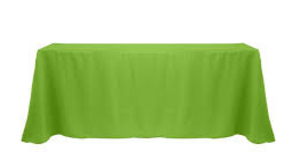 Polyester Linen 90x156"- Apple Green rental Miami-Ft. Lauderdale, FL
