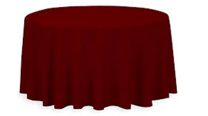 Polyester Linen 90"- Burgundy rental Miami-Ft. Lauderdale, FL