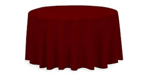 Polyester Linen 108"- Burgundy rental Miami-Ft. Lauderdale, FL