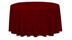 Polyester Linen 120"- Burgundy rental Miami-Ft. Lauderdale, FL