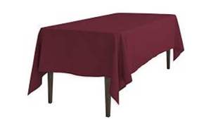 Polyester Linen 72x120"- Burgundy rental Miami-Ft. Lauderdale, FL