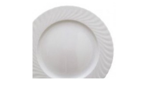 Plate - White Round Dinner 10” Scallope rental Miami-Ft. Lauderdale, FL
