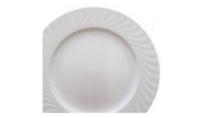 Plate - White Round Salad Scallope rental Miami-Ft. Lauderdale, FL