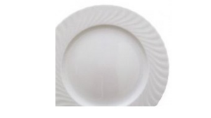 Plate - White Round Dessert Scallope rental Miami-Ft. Lauderdale, FL