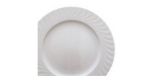 Plate - White Round Bread & Butter Scallope rental Miami-Ft. Lauderdale, FL