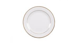 Plate - White Gold Rim Round Dessert rental Miami-Ft. Lauderdale, FL
