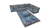 Morrocan-Arabic Sofa Corner Set - Blue rental in Miami-Ft. Lauderdale, FL
