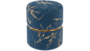 Modern Velvet Ottoman Bronzed Fabrin w/gold Rin... rental Miami-Ft. Lauderdale, FL