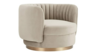 Velvet Swivel Accent Chair - Taupe rental in Miami-Ft. Lauderdale, FL