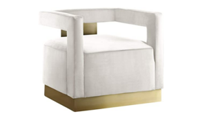 Velvet Alice Chair with Back and Base Gold Finish rental Miami-Ft. Lauderdale, FL