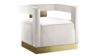 Velvet Alice Chair with Back and Base Gold Finish rental in Miami-Ft. Lauderdale, FL
