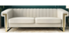 Velvet Couch with Metal Base - Beige rental in Miami-Ft. Lauderdale, FL