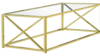 Coffee Table Gold metal with Glass Top rental in Miami-Ft. Lauderdale, FL
