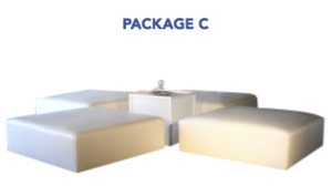 Lounge - Package C (4 Square Ottoman , 1 Acryli... rental Miami-Ft. Lauderdale, FL