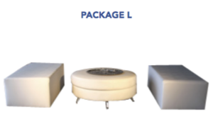 Lounge - Package L (2 Rectangular Ottomans , 1 ... rental Miami-Ft. Lauderdale, FL