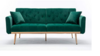 Convertible Futon Couch Velvet - Green rental in Miami-Ft. Lauderdale, FL
