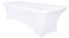Linens - Spandex White Rectangular 8' rental in Miami-Ft. Lauderdale, FL