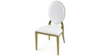 Stainless Steel Alexa Chair - "O" Gold White Ve... rental in Miami-Ft. Lauderdale, FL