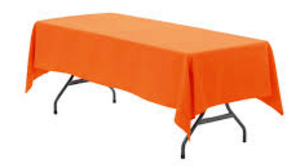 Polyester Linen 60x120"- Orange rental Miami-Ft. Lauderdale, FL