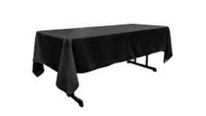 Polyester Linen 60x120"-Black rental Miami-Ft. Lauderdale, FL
