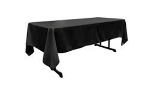 Polyester Linen 72x120"-Black rental Miami-Ft. Lauderdale, FL