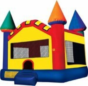15x15 Multicolor Bounce House Castle rental in San Antonio, TX