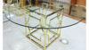 Specialty Dining Table - Barbosa w/ Glass Top 48" rental in Miami-Ft. Lauderdale, FL