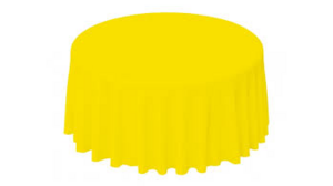 Polyester Linen 132"- Lemon rental Miami-Ft. Lauderdale, FL