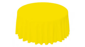 Polyester Linen 108"- Lemon rental Miami-Ft. Lauderdale, FL
