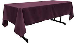 Polyester Linen 72x120"- Plum rental Miami-Ft. Lauderdale, FL