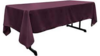 Polyester Linen 72x120"- Plum rental in Miami-Ft. Lauderdale, FL