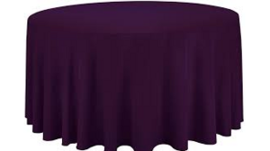 Polyester Linen 120"- Plum rental Miami-Ft. Lauderdale, FL