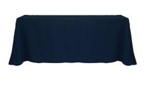 Polyester Linen 108x156- Navy Blue rental Miami-Ft. Lauderdale, FL