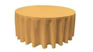 Polyester Linen 132"- Gold rental Miami-Ft. Lauderdale, FL