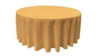 Polyester Linen 132"- Gold rental in Miami-Ft. Lauderdale, FL