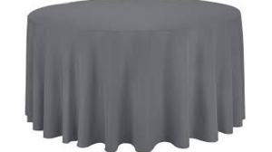 Polyester Linen 132"- Gray rental Miami-Ft. Lauderdale, FL