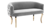 Furniture - Adina Grey Loveseat Velvet with Gol... rental in Miami-Ft. Lauderdale, FL