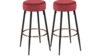 Velvet Round Backless Stool Rusted Red rental in Miami-Ft. Lauderdale, FL