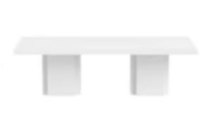 Specialty Table- 8'x30" (High) White Vinyl rental Miami-Ft. Lauderdale, FL