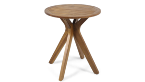 Acacia Wood Table with X Legs Table - Round 30" rental Miami-Ft. Lauderdale, FL