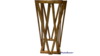 Wood High Table with Crystal Top - Round 36" rental in Miami-Ft. Lauderdale, FL