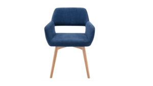 Blue Arm Velvet chair W/Wood Legs- Navy rental Miami-Ft. Lauderdale, FL